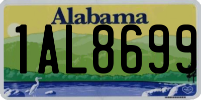 AL license plate 1AL8699
