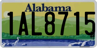 AL license plate 1AL8715