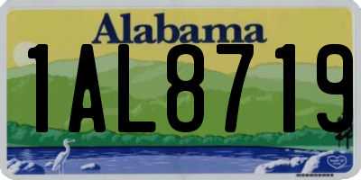 AL license plate 1AL8719