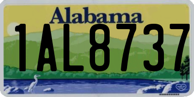 AL license plate 1AL8737