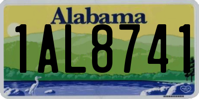 AL license plate 1AL8741
