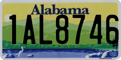 AL license plate 1AL8746