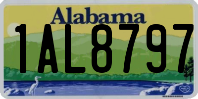 AL license plate 1AL8797
