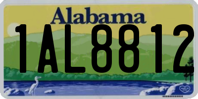 AL license plate 1AL8812