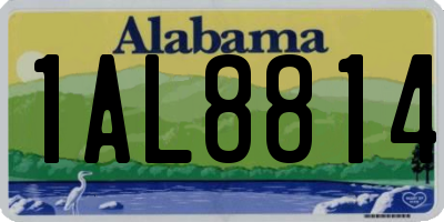 AL license plate 1AL8814
