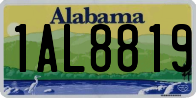 AL license plate 1AL8819