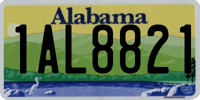 AL license plate 1AL8821