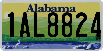 AL license plate 1AL8824