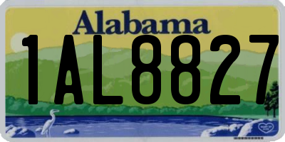 AL license plate 1AL8827