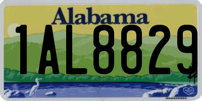 AL license plate 1AL8829