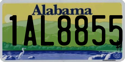 AL license plate 1AL8855