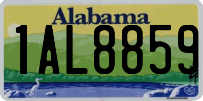 AL license plate 1AL8859