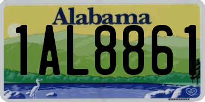 AL license plate 1AL8861