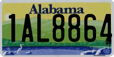 AL license plate 1AL8864