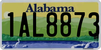 AL license plate 1AL8873
