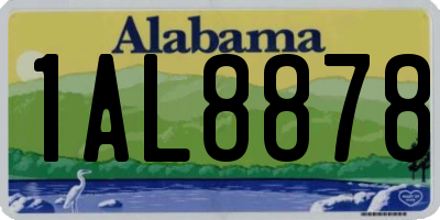 AL license plate 1AL8878