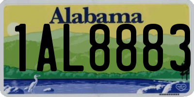 AL license plate 1AL8883