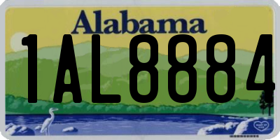 AL license plate 1AL8884