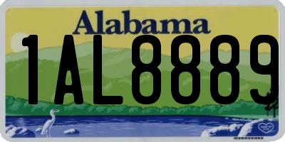 AL license plate 1AL8889
