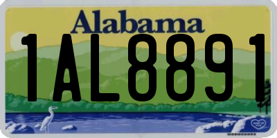 AL license plate 1AL8891