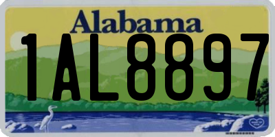AL license plate 1AL8897