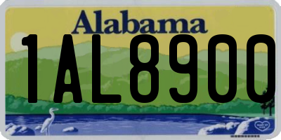AL license plate 1AL8900