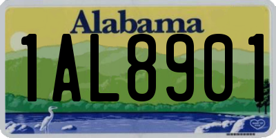 AL license plate 1AL8901