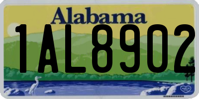 AL license plate 1AL8902