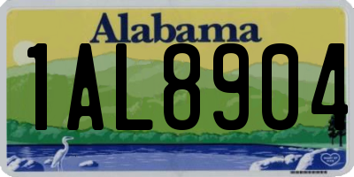AL license plate 1AL8904
