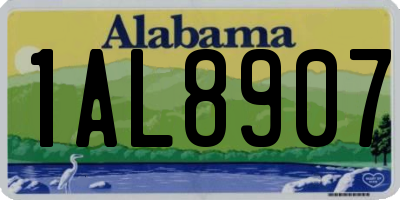 AL license plate 1AL8907