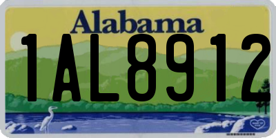 AL license plate 1AL8912