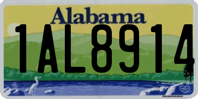 AL license plate 1AL8914