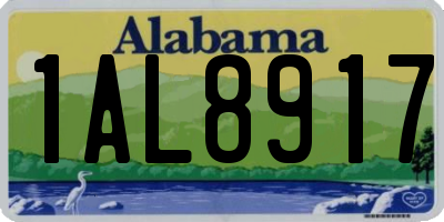AL license plate 1AL8917
