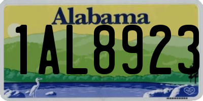AL license plate 1AL8923