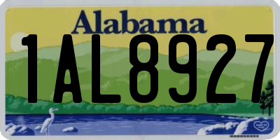 AL license plate 1AL8927