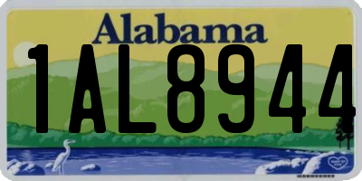 AL license plate 1AL8944