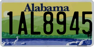 AL license plate 1AL8945