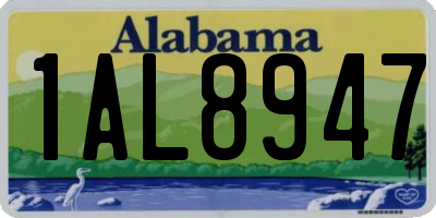 AL license plate 1AL8947
