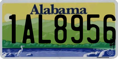 AL license plate 1AL8956