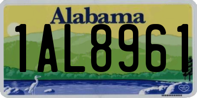 AL license plate 1AL8961