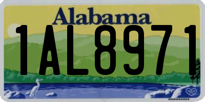 AL license plate 1AL8971