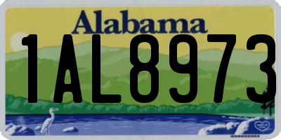 AL license plate 1AL8973