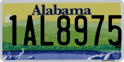 AL license plate 1AL8975