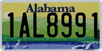AL license plate 1AL8991