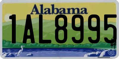 AL license plate 1AL8995