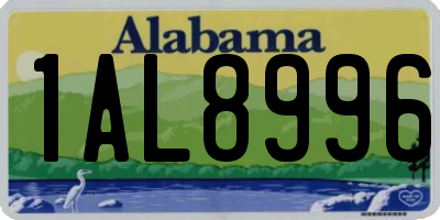 AL license plate 1AL8996