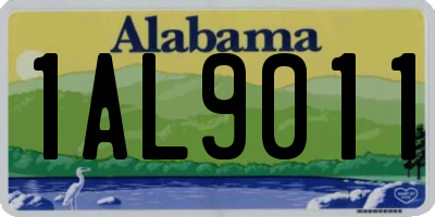 AL license plate 1AL9011