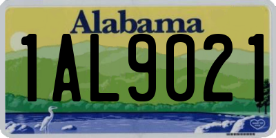 AL license plate 1AL9021