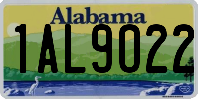 AL license plate 1AL9022