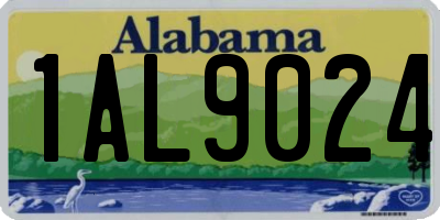 AL license plate 1AL9024
